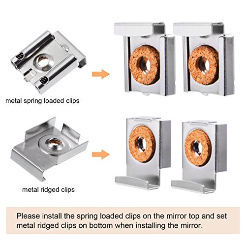 Image of CRL E-Z Mount Mirror Clip Set