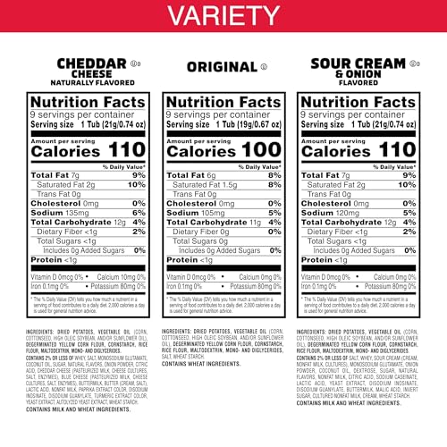 Pringles Potato Crisps Chips, Lunch Snacks, Snack Cups, Variety Pack, 19.3oz Box (27 Cups) - Thumbnail 2
