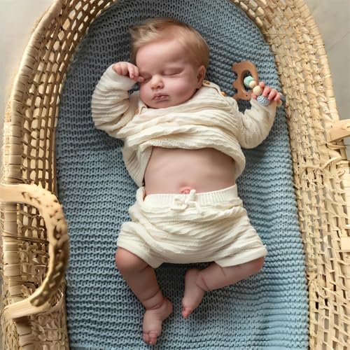 OHIJGN Lifelike Reborn Baby Dolls Silicone Full Body, Realistic Baby Doll, 20 Inch Anatomically Correct, Real Baby Doll that Look Real Life Reborn Dolls