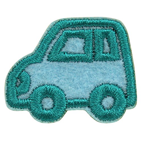 サンヒット ワッペン くるま グリーン ABS2-59