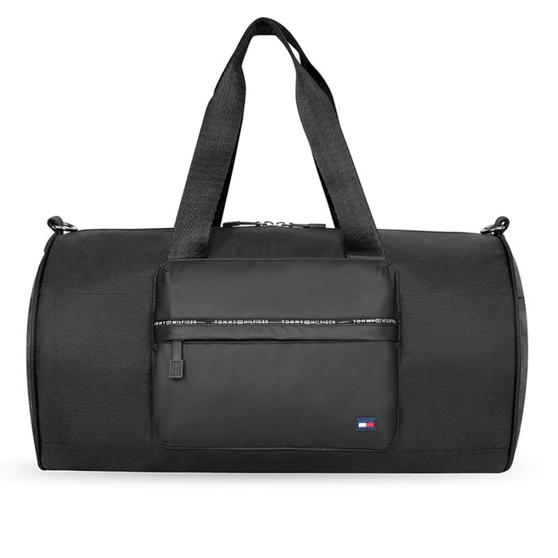 Tommy Hilfiger Unisex Shawnee Polyester Gym Bag Duffel - Black