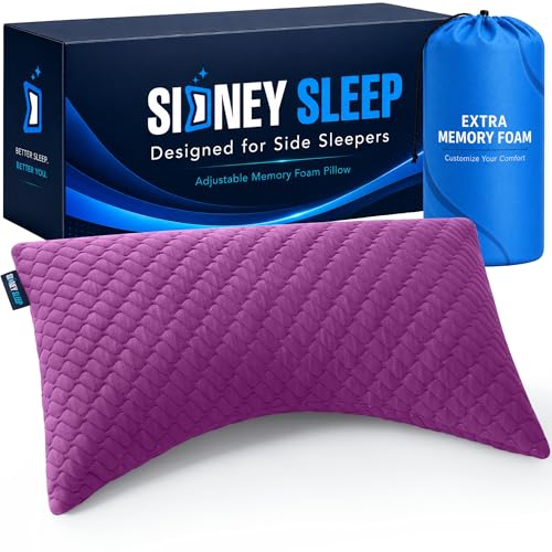 Sidney Sleep Adjustable Curved Pillows for Neck and Shoulder Support