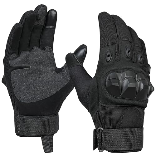 TOXFORD Tactical Gloves for Men Women (Black, Small)