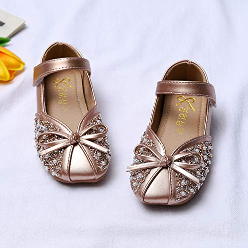 Girls Ballet Flats Shoes Ballerina Bowknot Mary Jane Wedding for Party Toddlers Elastic Princess Dress Shoes Sandals3
