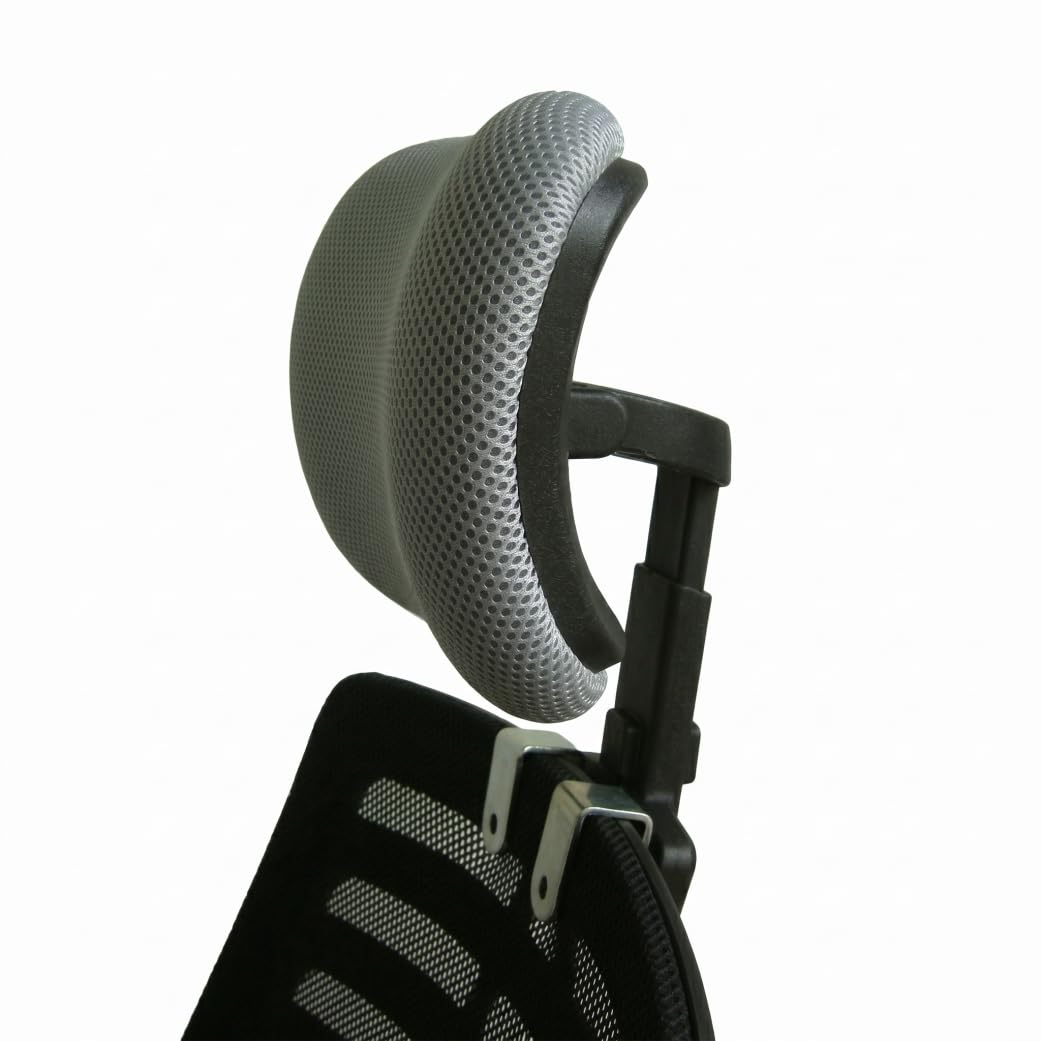 Gemuseeee Office Chair Headrest Attachment, Ergonomic Mesh Office Chair Headrest No-Drill Easy Install Adjustable Height & Angle, M