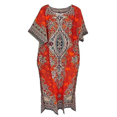 Langes Kaftan-Kleid für Damen, Baumwolle,...