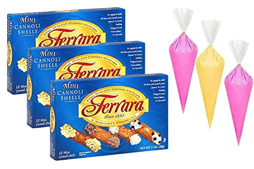 Bellino Savoiardi Lady Fingers, 7Oz (2Pack) W/Bamboo Tong,Ferrara Italian Torrone Variety Pack,7.62 Oz (Pack Of 2) W/ 4 Intfeast Mints,& Ferrara Mini Cannoli Shells (Pack Of 3) With 3 Pcs Piping Bags #TOP7