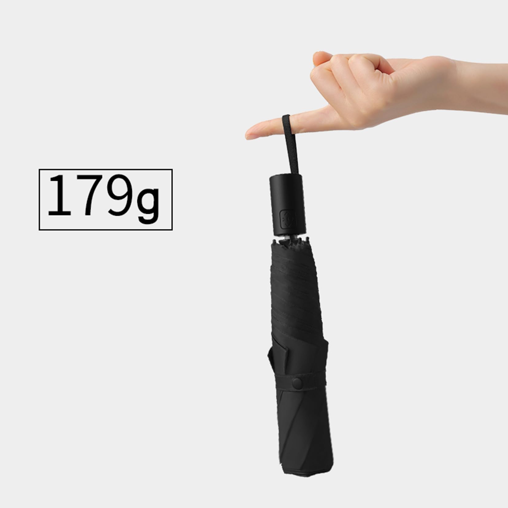Parapluie compact de 42,5 pouces, parapluie pliant pour voyage ouvrant et fermant automatiquement, parapluie résistant au vent s'asséchant rapidement avec 8 nervures