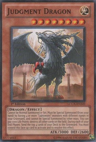 Amazon.com: YU-GI-OH! - Judgment Dragon (LCGX-EN249) - Legendary