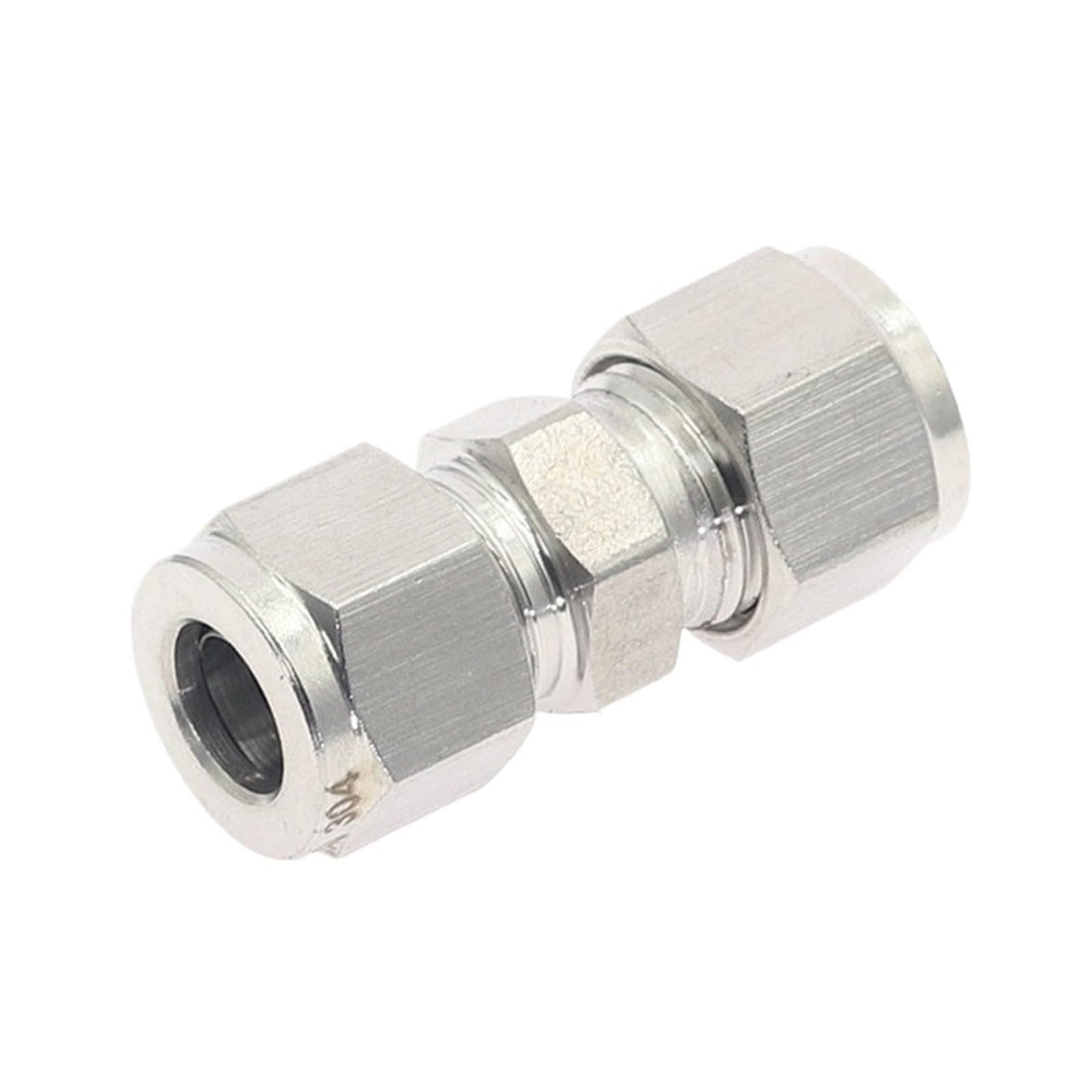 YAKUFAST 1pcs Variable Dia 3~12mm Pipe OD Double Ferrule Tube Straight Compression Fitting Coupler SS 304 Stainless Steel Pipe Connector(12mm)