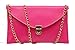 AMAZE Fashion Women Handbag Shoulder Bags Envelope Clutch Crossbody Satchel Tote Purse Leather Lady Bag (Pink)