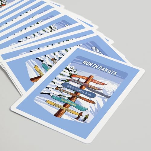 Baraja Poker North Dakota Signpost 52 cartas para adultos miniatura 5