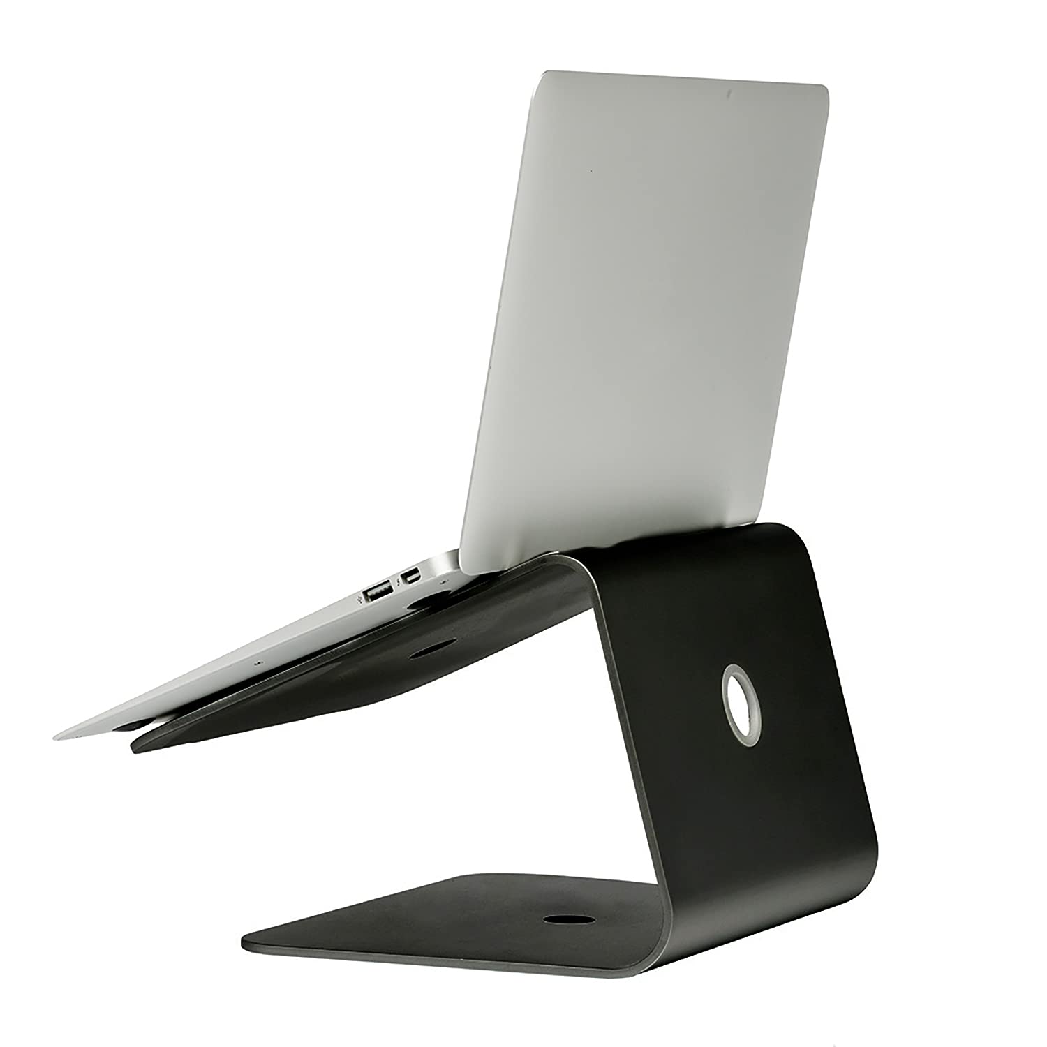 Slabo Support Notebook Support PC Portable pour MacBook/MacBook Air/MacBook Pro/Notebooks Aluminium - Noir