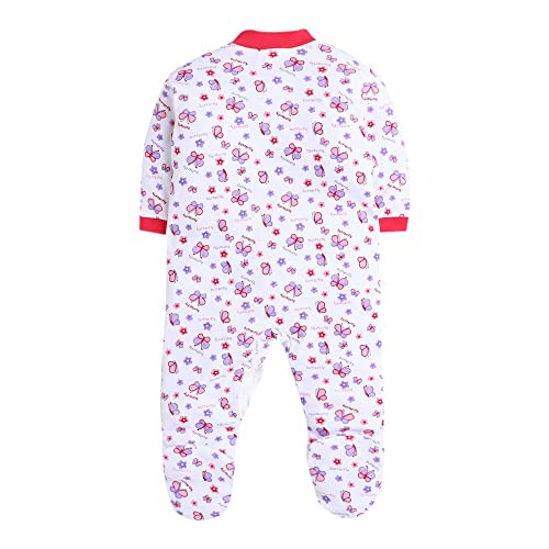 Image of DADDY - G 100% Cotton Baby Rompers Pack of 3 | Newborn Baby Sleepsuit | Full Sleeve Jumpsuit | Baby Night Suit | Infant Bodysuit for Boys & Girls | Soft Breathable Clothing