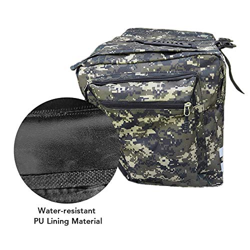 KKmoon Saco do assento traseiro da bicicleta Suporte para bicicletas de ciclismo Saco duplo para arm