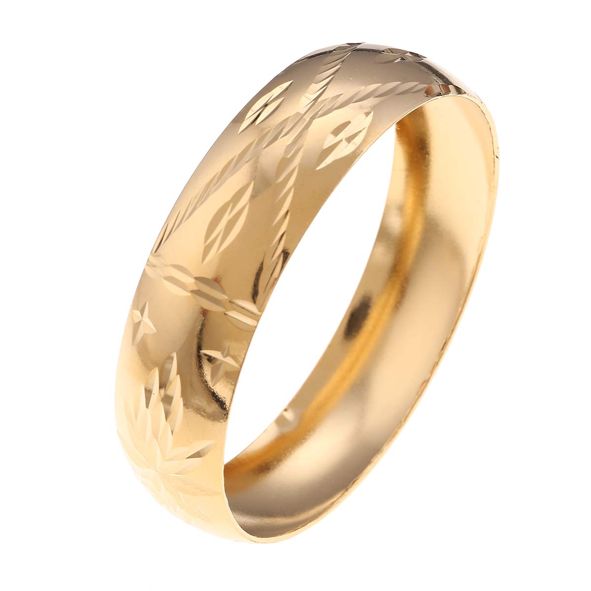 Ethiopian Fashion Bangles Gold Color Bracelet For Women Men Party Charm Bangle Jewelry