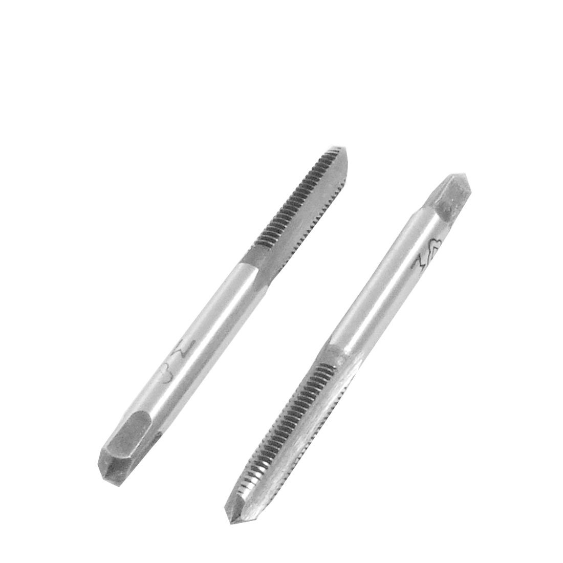 Aexit 2 Pcs Taps M4 4mm High Speed Steel HSS Hand Screw Thread Hand Threading Taps Metric Taps