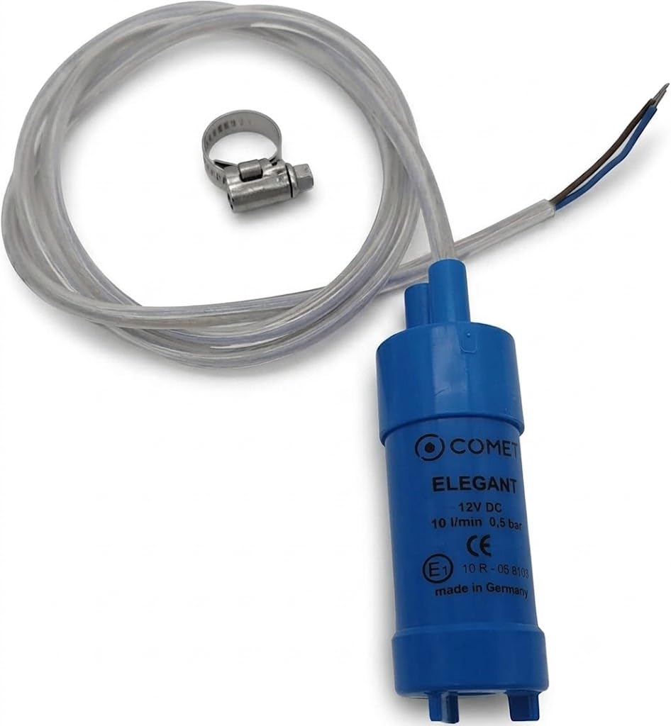 CR-MOESANCO® 12 V 600L/H pompa zatapialna do przyczep kempingowych | Stały przepływ czystej wody do przyczepy kempingowej, akwarium, stawu lub ogrodu, nawet w przypadku energii słonecznej.