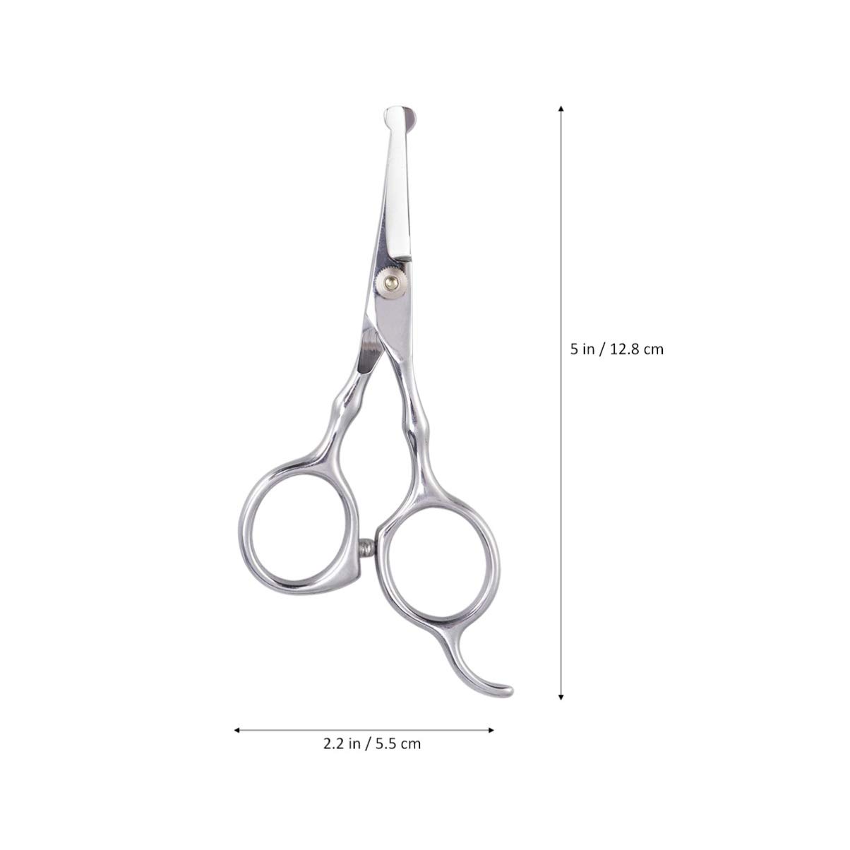 Angoily Heavy Duty Stainless Steel Pet Dog Grooming Scissors Dog Hair Cutting Tools Ergonomic Safety Thinning Shears for Pet Supplies