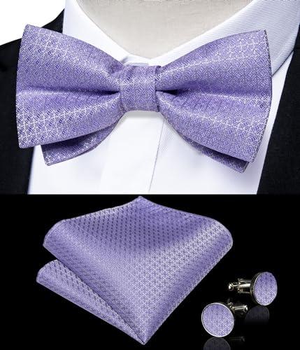 Image of DiBanGu Paisley Bow Tie and Supenders for Men Tuxedo Heavy Duty 6 Clips Suspender Adjustable Y-Shape Mens Trouser Braces