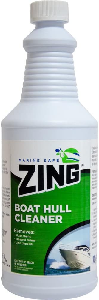 Zing 10121 Marine Safe Aluminum and Pontoon Boat Cleaner - 1 Quart