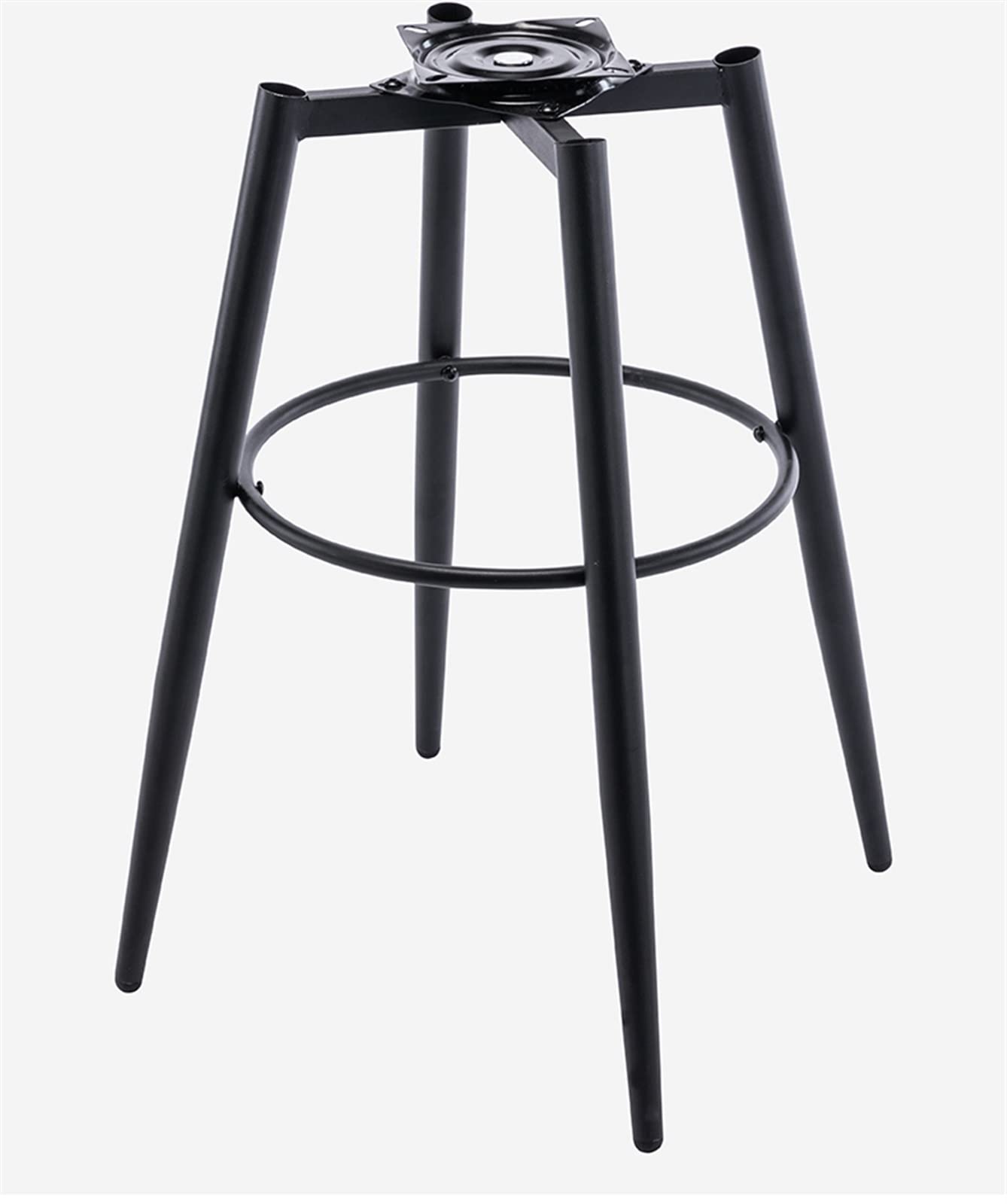 Lot de 2 tabourets de bar pivotants avec dossier bas et accoudoirs rembourrés en cuir pour cuisine, bar, café, pubs et salons