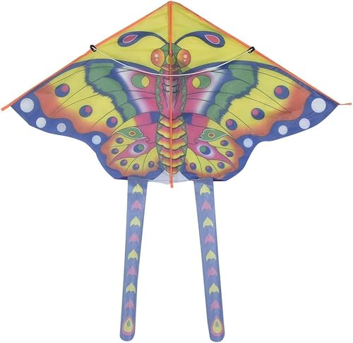 Pipa Borboleta 3D em Poliéster Colorida com Linha de Nylon