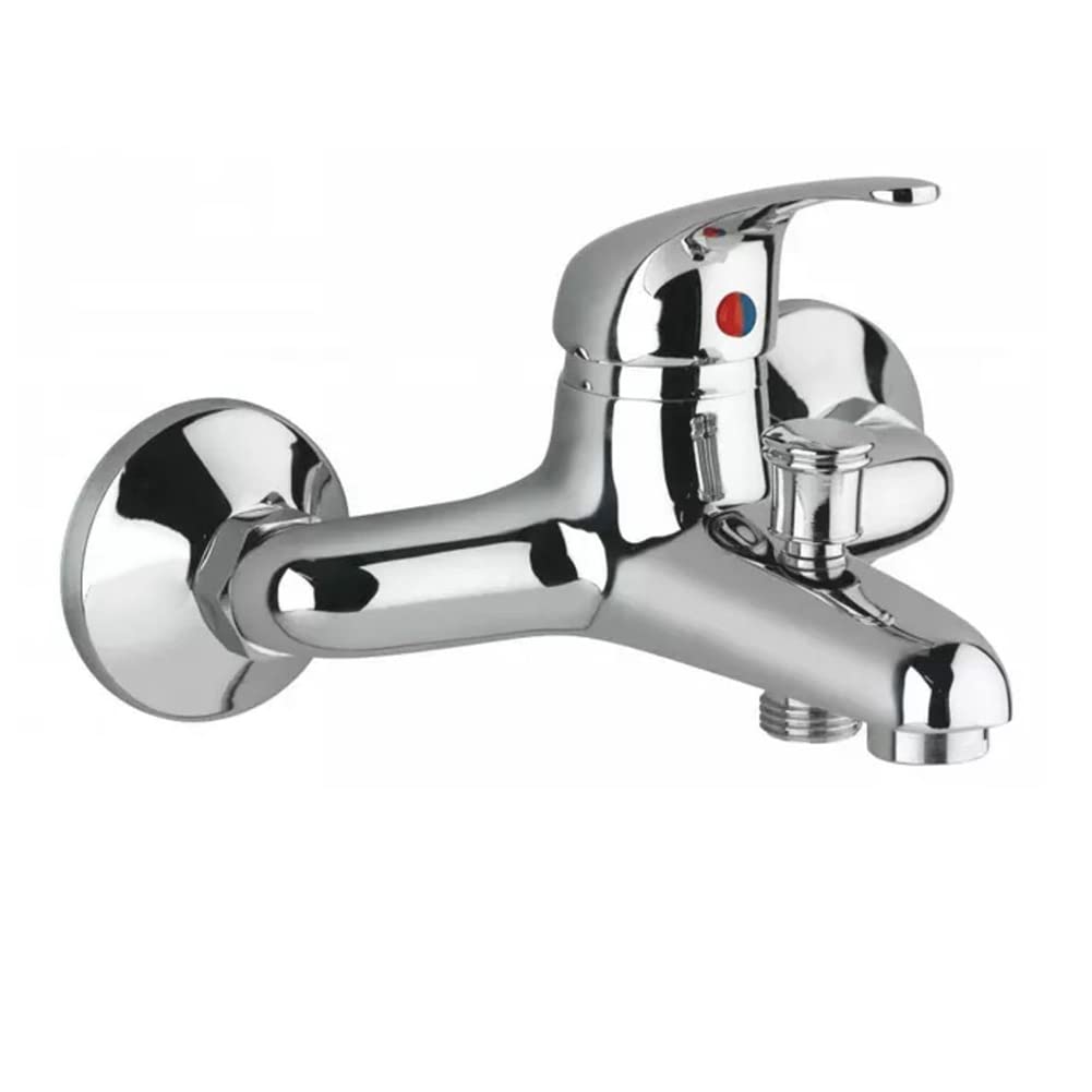 Rubinetto per vasca da bagno ANMECS Rubinetto a parete Rubinetto Miscelatore per vasca da bagno cromato