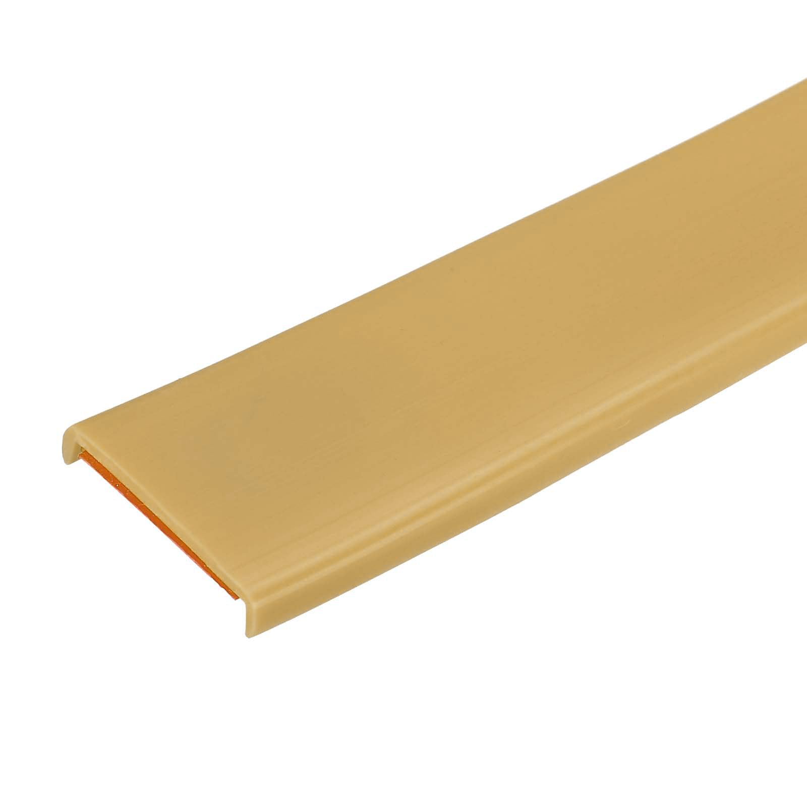 uxcell U Shape Furniture Edge Banding, 2M Self Adhesive Flexible Edging Trim, 5x30mm TPE Edge Guards for Cabinets Furniture Repair Restoration, Beige