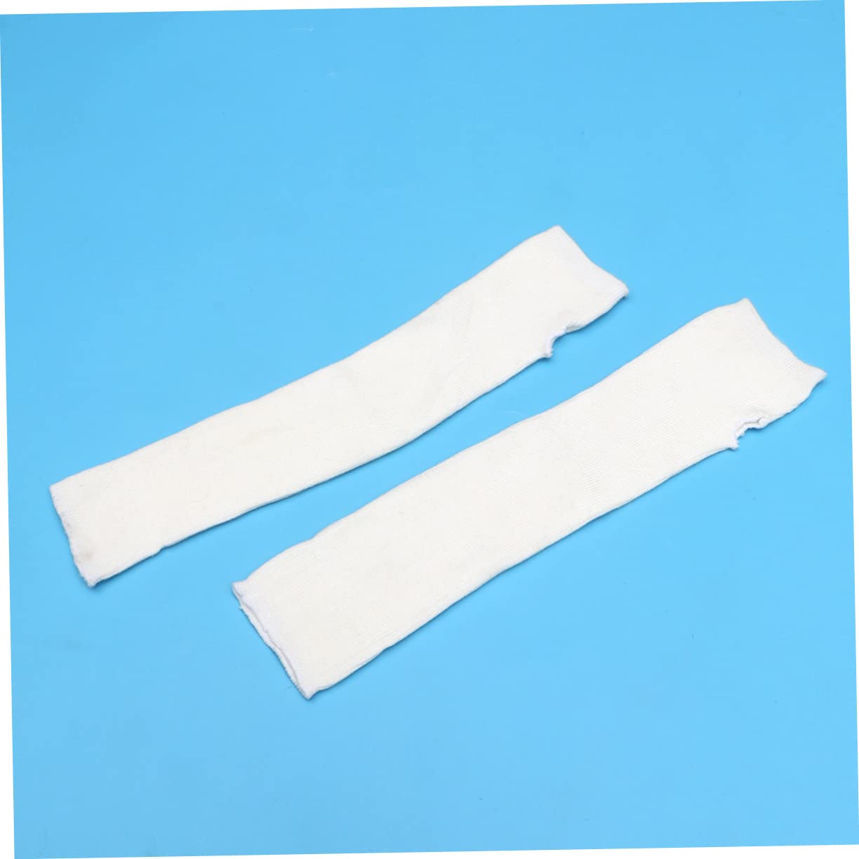 Ipetboom 2 Pack Winter Arm Sleeves Cozy Knitted Forearm Covers for Men Women Warm Sleeves for Cycling