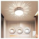 Energiesparend: Die hochwertige LEDs erbringt energiesparenden von 5W eine Lichtleistung von 250 Lumen, Und dieser Deckenleuchte entspricht einer herkömmlichen 50W Glühlampe und spart mehr als 85% an Stromkosten.