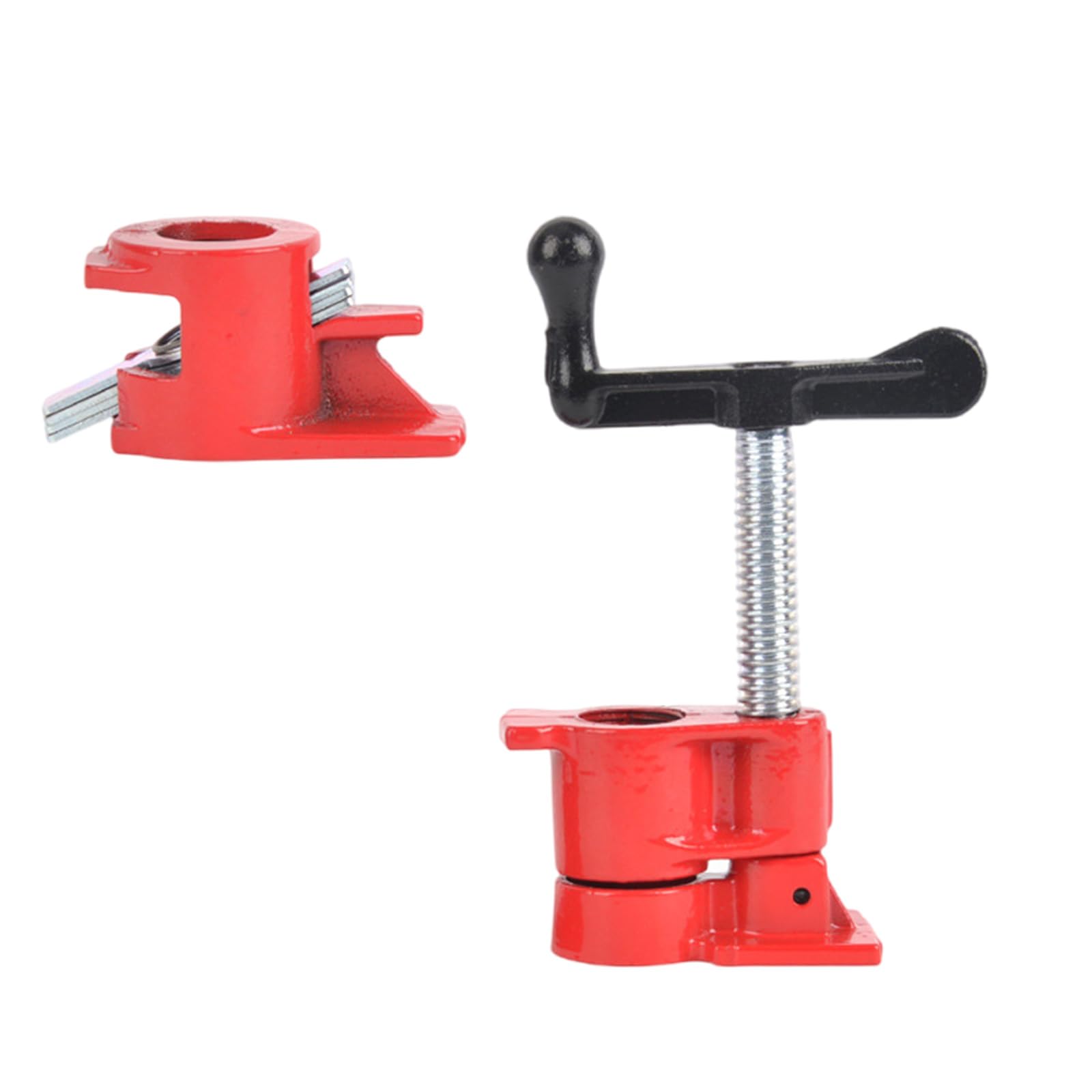 Quick Releases Cast Iron Woodworking Pipe Clamp Suitable for Pipes with Ergonomic Handle Accurate and Stable Wood Gluing Ergonomic Handle Clamps