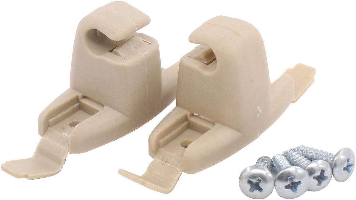 NewYall Pack of 2 Beige Sun Visor Bracket Clip for BMW 323Ci 323i 325Ci 325i 325xi 328Ci 328i 330Ci 330i 330xi M3 1999-2006