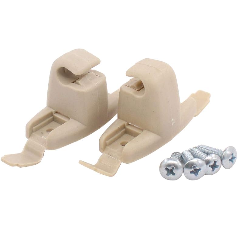 Kit com 2 Presilhas do Suporte do Para-Sol Bege NewYall para BMW
