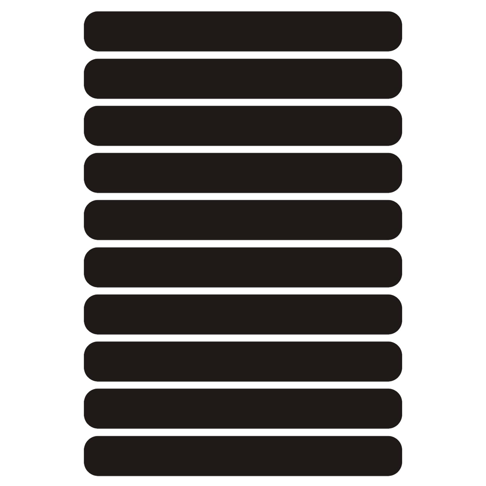 WOLMIK 10 Stück Schwarze Reflektierende Aufkleber, 8 x 1 cm Reflektierende Motorradhelm-Aufkleber, Nachts Hohe Sichtbarkeit Sicherheit, Reflektierende Aufkleber Streifen Klebeband