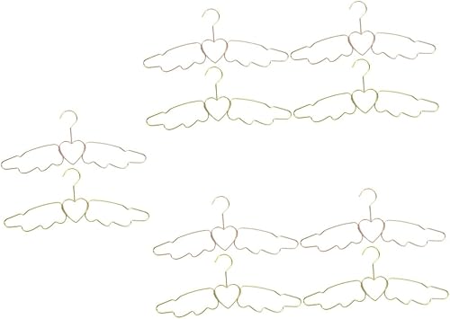 HOMSFOU 20 Pcs Angel Love Hanger Cloth Drying Rack Laundry Drying Rack Shirt Hangers Metal Suit Hangers Clothes Drying Rack Clothing Hangers