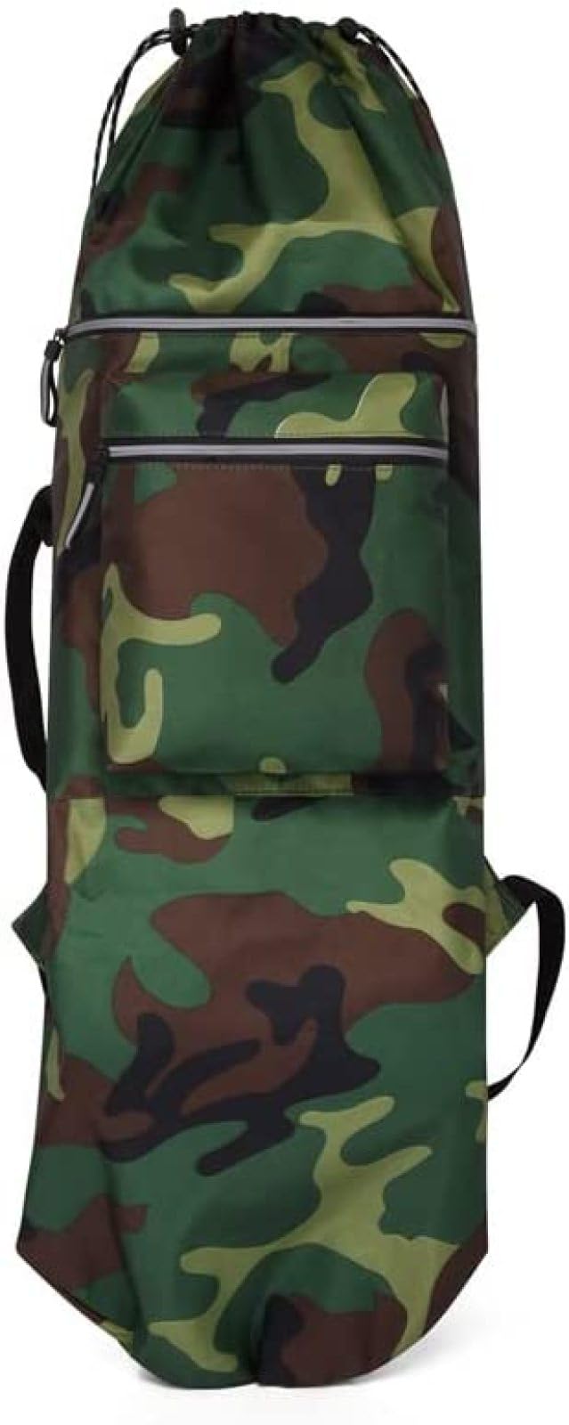 Zaino Skateboard Impermeabile Dostear - 2 Spallacci Regolabili, Design Street Trend, Grigio Mimetico - Foto 9