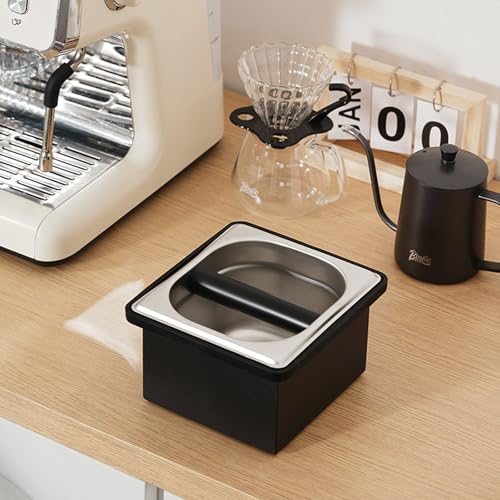 Boîte à expresso de capacité supérieure en acier inoxydable brossé durable - 8