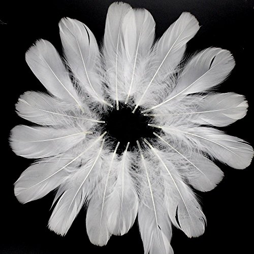 Coceca 500Pcs 3-5 Inches White Feathers For Diy Craft Wedding Home Party Decorations #TOP2