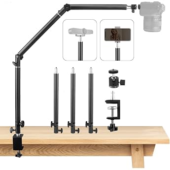 MS05 Table Tripod Camera Overhead Tripod Mobile Phone Table Mount