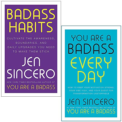 Badass Habits & You Are A Badass Every Day By Jen Sincero 2 Books Collection Set