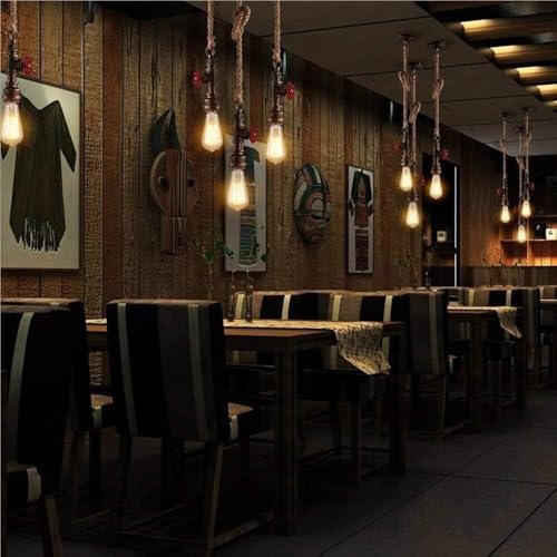 Lámpara de araña retro para decorar cocinas rústicas y restaurantes 3