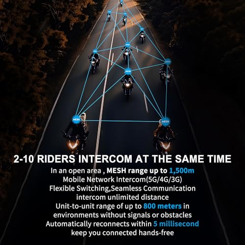 EJEAS X10 Bluetooth Mesh Intercom