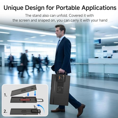 Image of 24 inch 2.5K 180Hz Portable Monitor - Laptop Screen Extender 112% sRGB Wide Color HDR HDMI USB C Travel External Display with Stand Gaming Monitor for Computer PC Phone Game Console