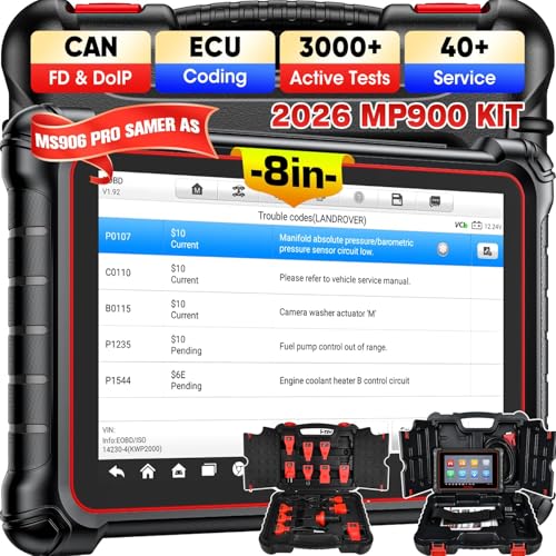 Autel MaxiPRO MP900 KIT Valise Diagnostic Auto, 2026 Plus Récente Modèle MP900E, MP808BT PRO & MP808S, Codage ECU & Bidirectionnel comme MS906 PRO MP900BT,...