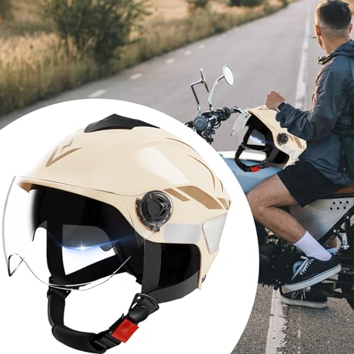 Casques de moto pour hommes et scooter à double visière - 3
