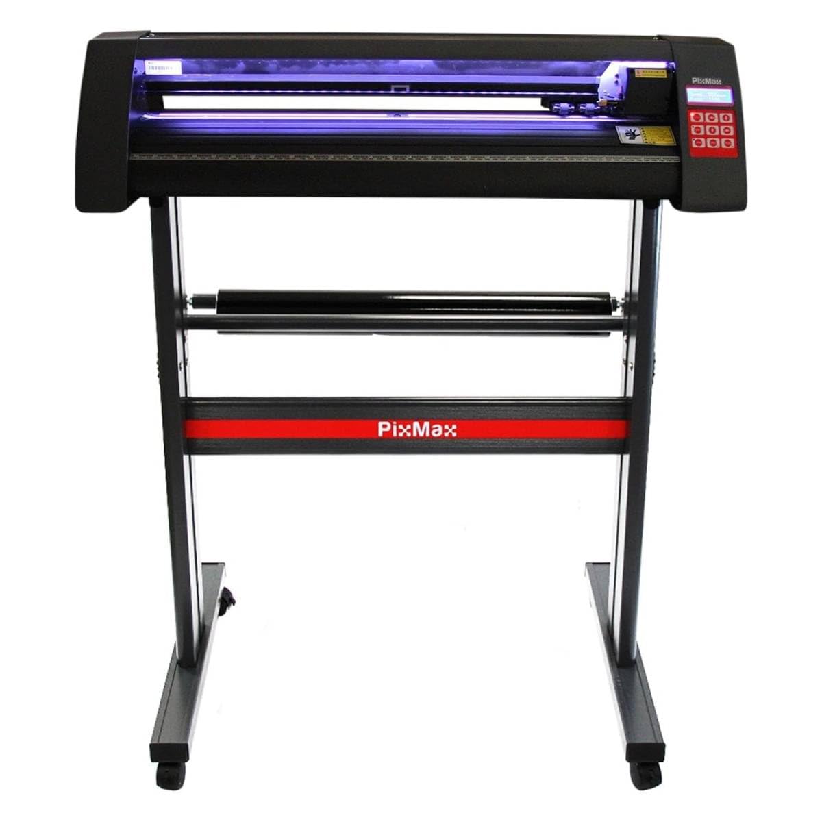 PixMax Découpe de Vinyle 72 cm LED - Plotter, Découper, Création T-Shirt, Autocollant, Personnalisation [FlexiStarter, 3 Lames de découpe & Housse de Protection INCLUS)