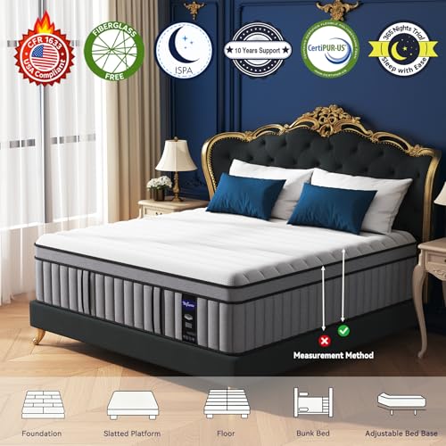 King size memory foam mattress