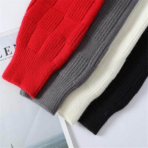 Mens Harajuku Loose Sweater Top Soft Warm Knit Pullover Men Clothing Korean Winter Plaid Jumpers4