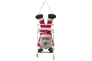 Santa Climbing Ladder Decoration